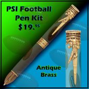 PSI Football Pen-Antique Brass