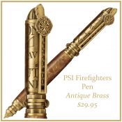 PSI Firefighter Pen Antique Brass